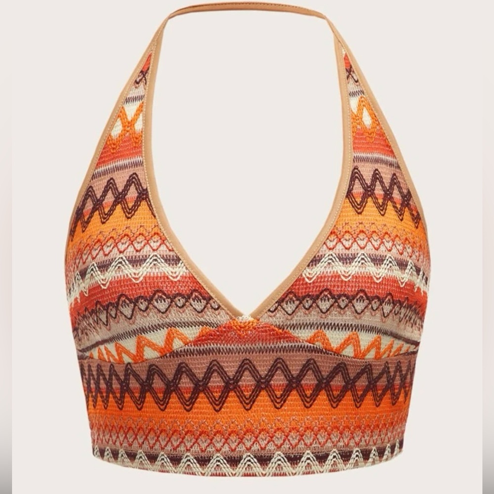 backless halter top
